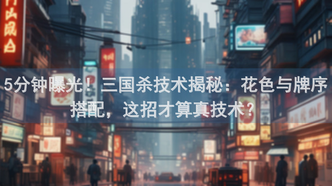 5分钟曝光！三国杀技术揭秘：花色与牌序搭配，这招才算真技术？